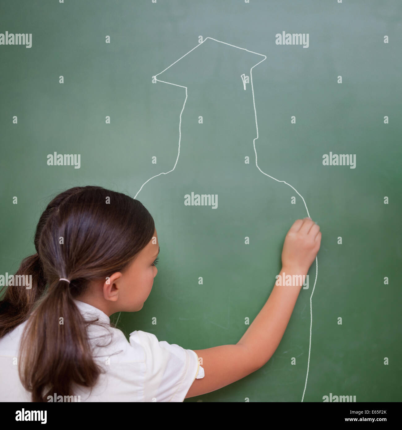 Female graduate silhouette hi-res stock photography and images - Alamy