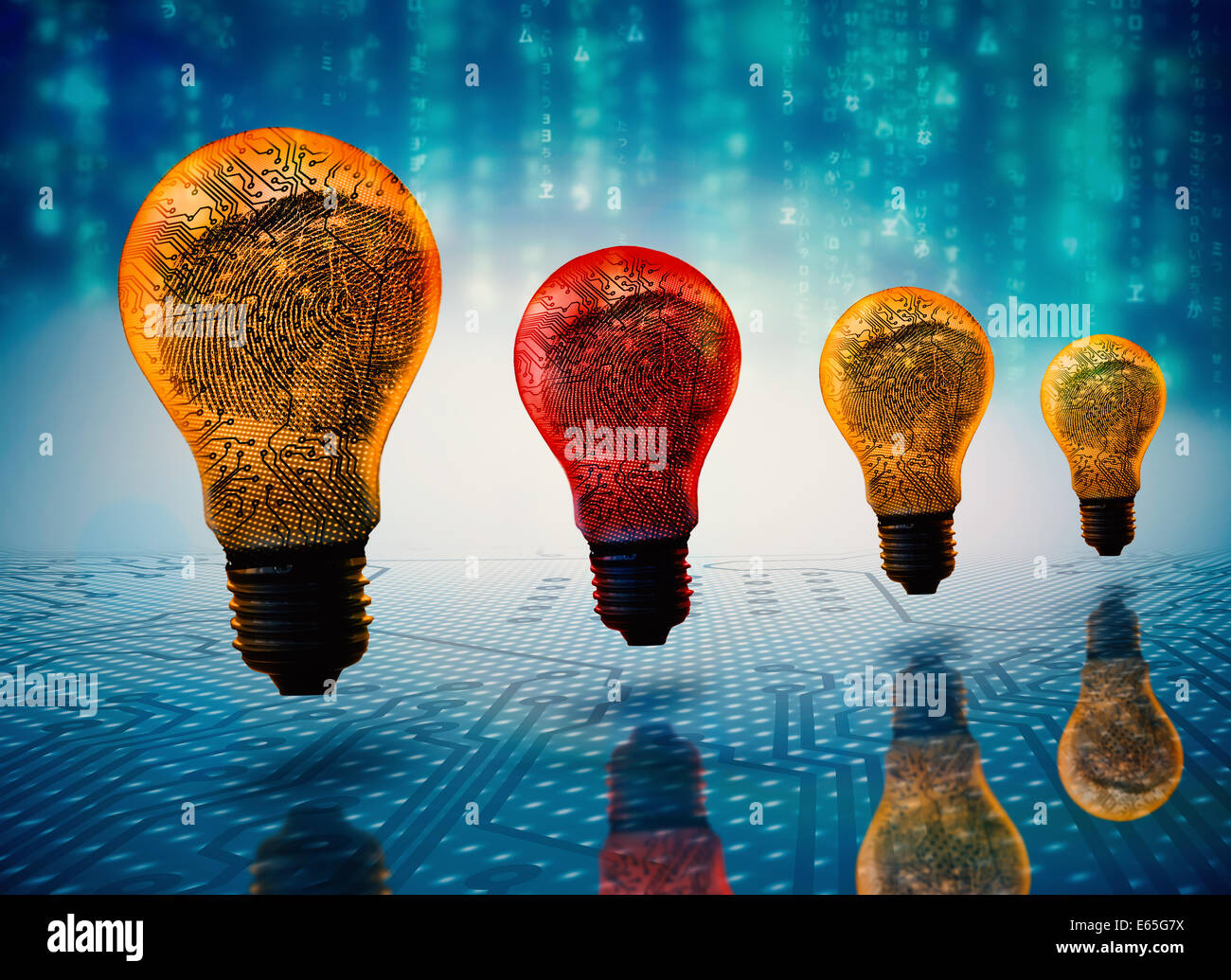 Blue 2024 filament bulb