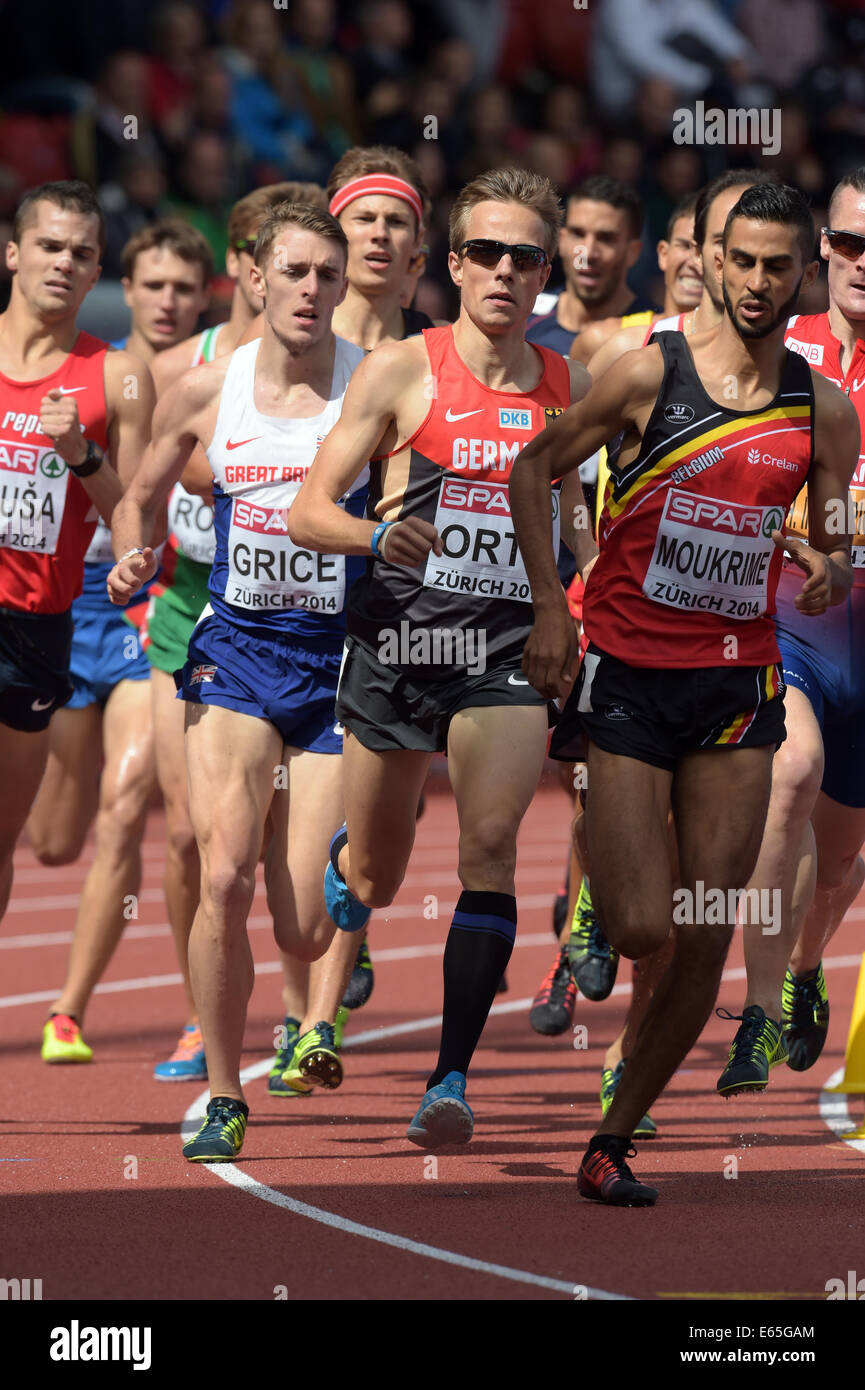 Zurich Switzerland 15th Aug 2014 Charlie Grice L Of Great Stock 