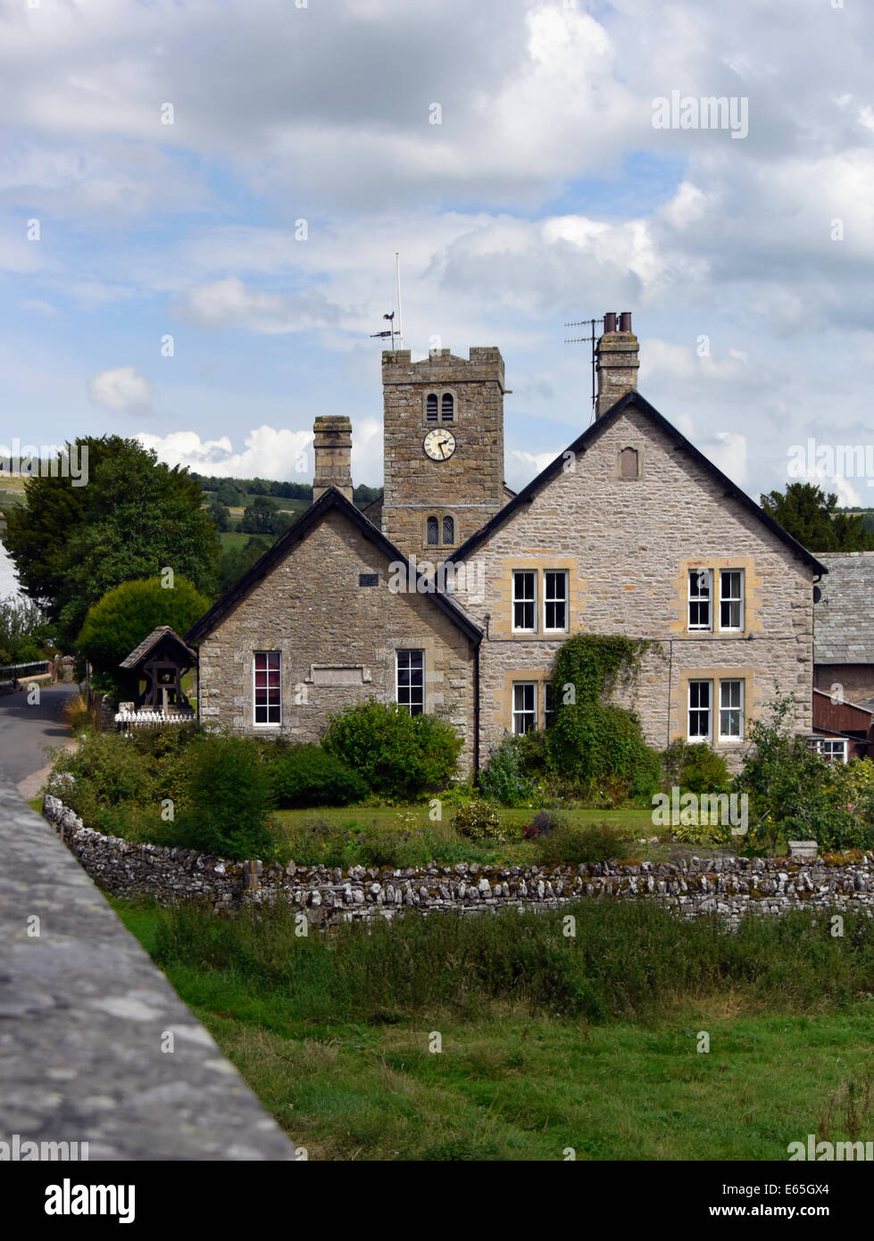 Bampton Grange and the River Lowther. Lake District National Park
