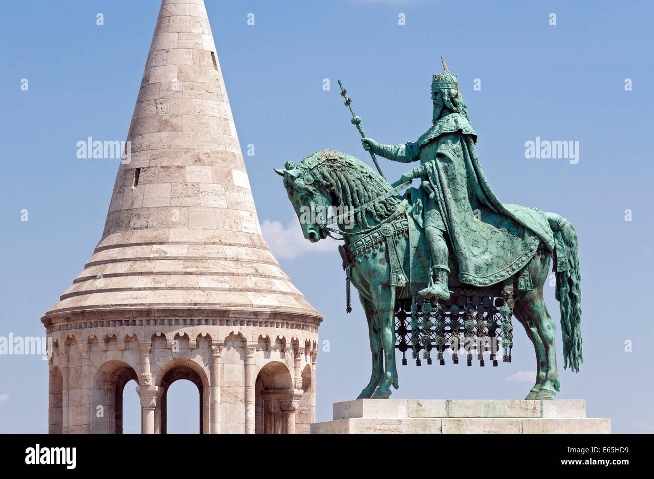 Equestrian Statue of King Saint Stephen, Buda Castle Hill, Budapest, Hungary Stock Photo Alamy