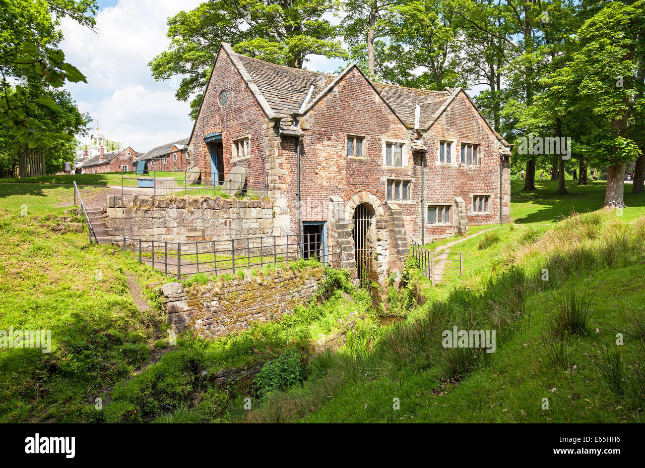 The Mill in the park at Dunham Massey Hall Altrincham Cheshire England