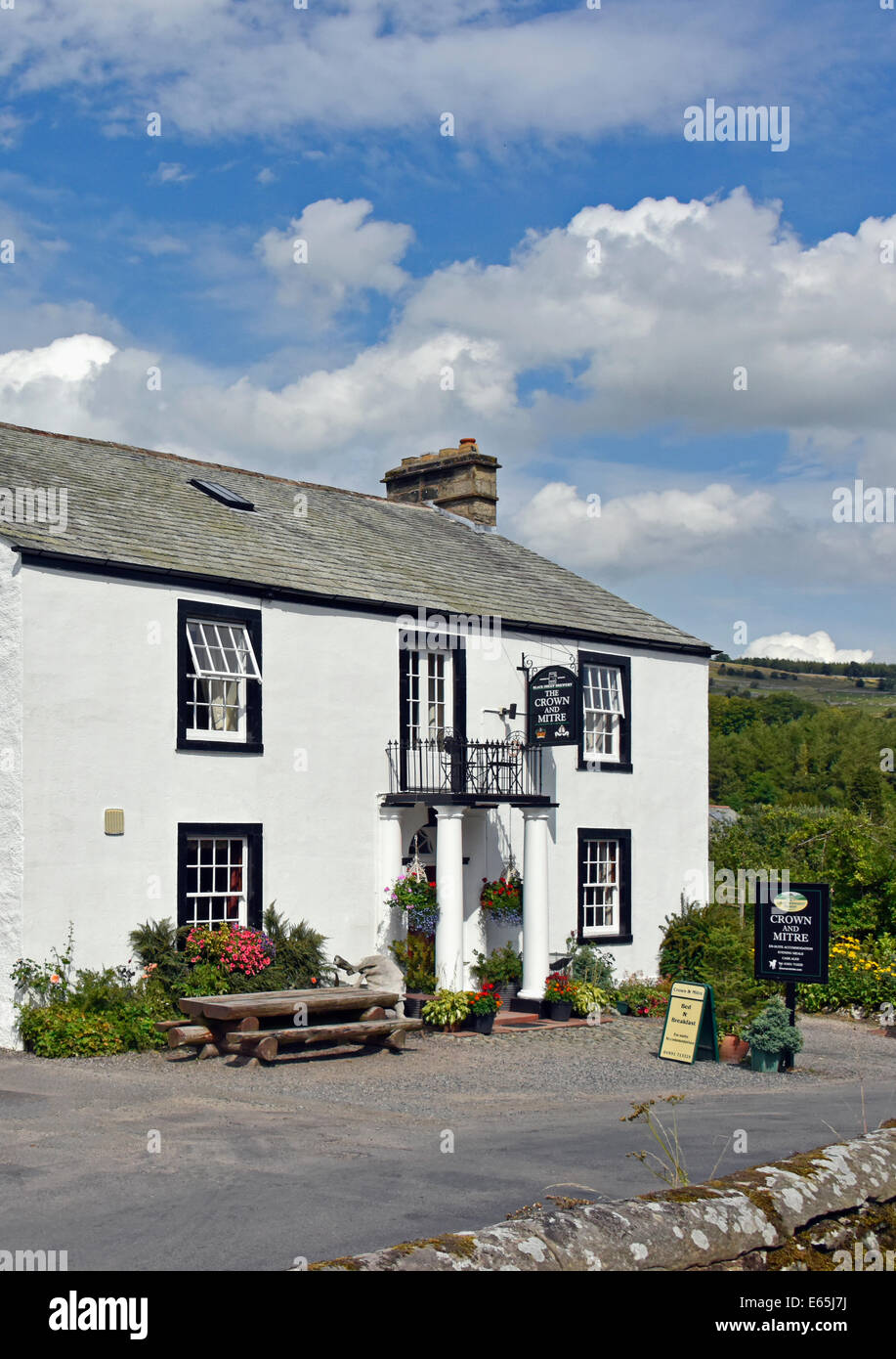 The Crown and Mitre Inn. Brampton Grange, Lake District National Park, Cumbria, England, United Kingdom, Europe. Stock Photo