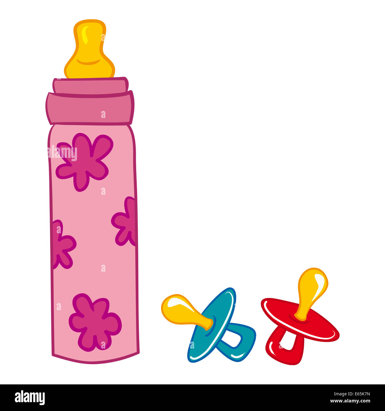 Baby Bottle and Pacifier Stock Photo Alamy