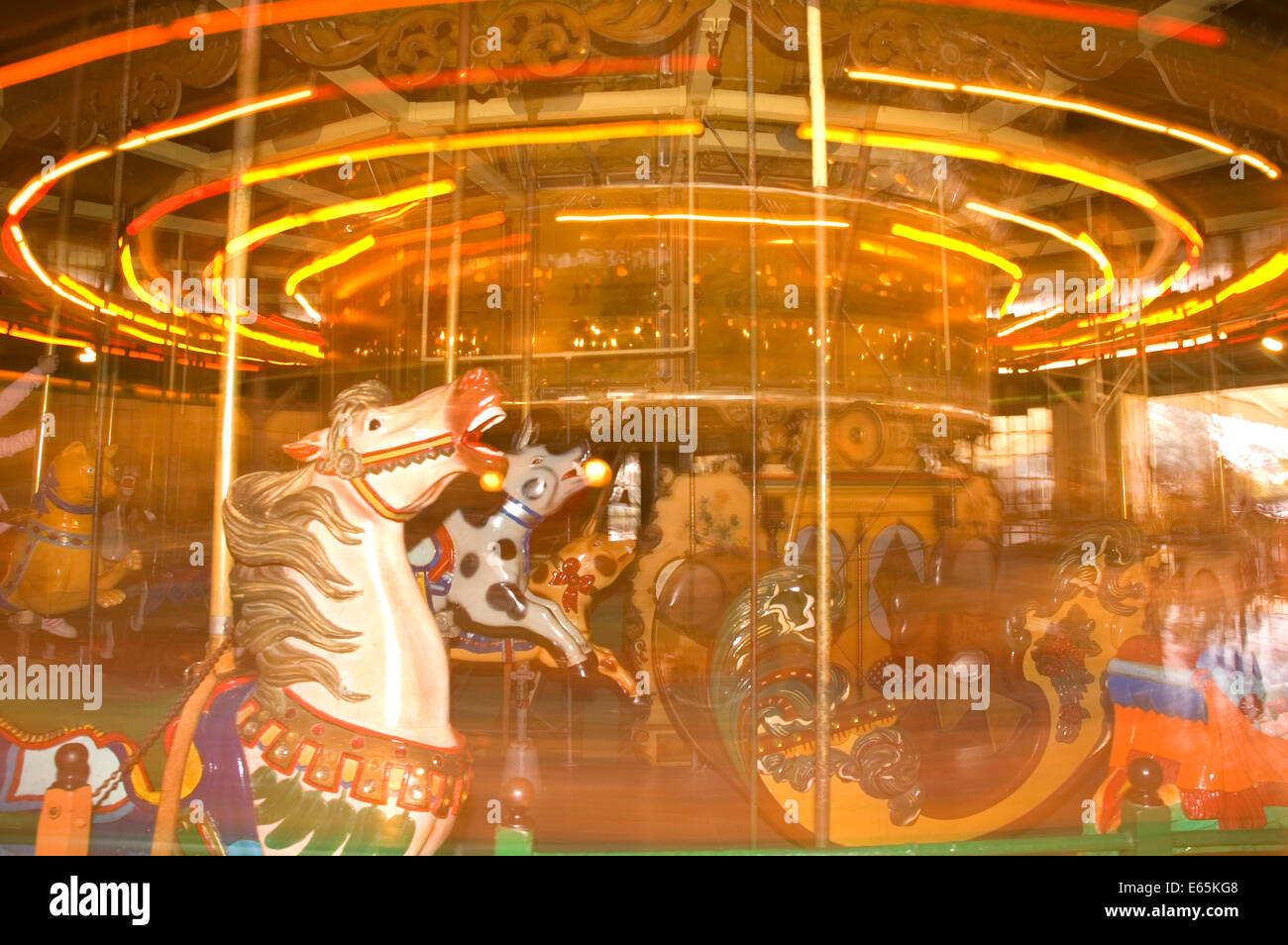 Balboa Park Carousel, Balboa Park, San Diego, California Stock Photo