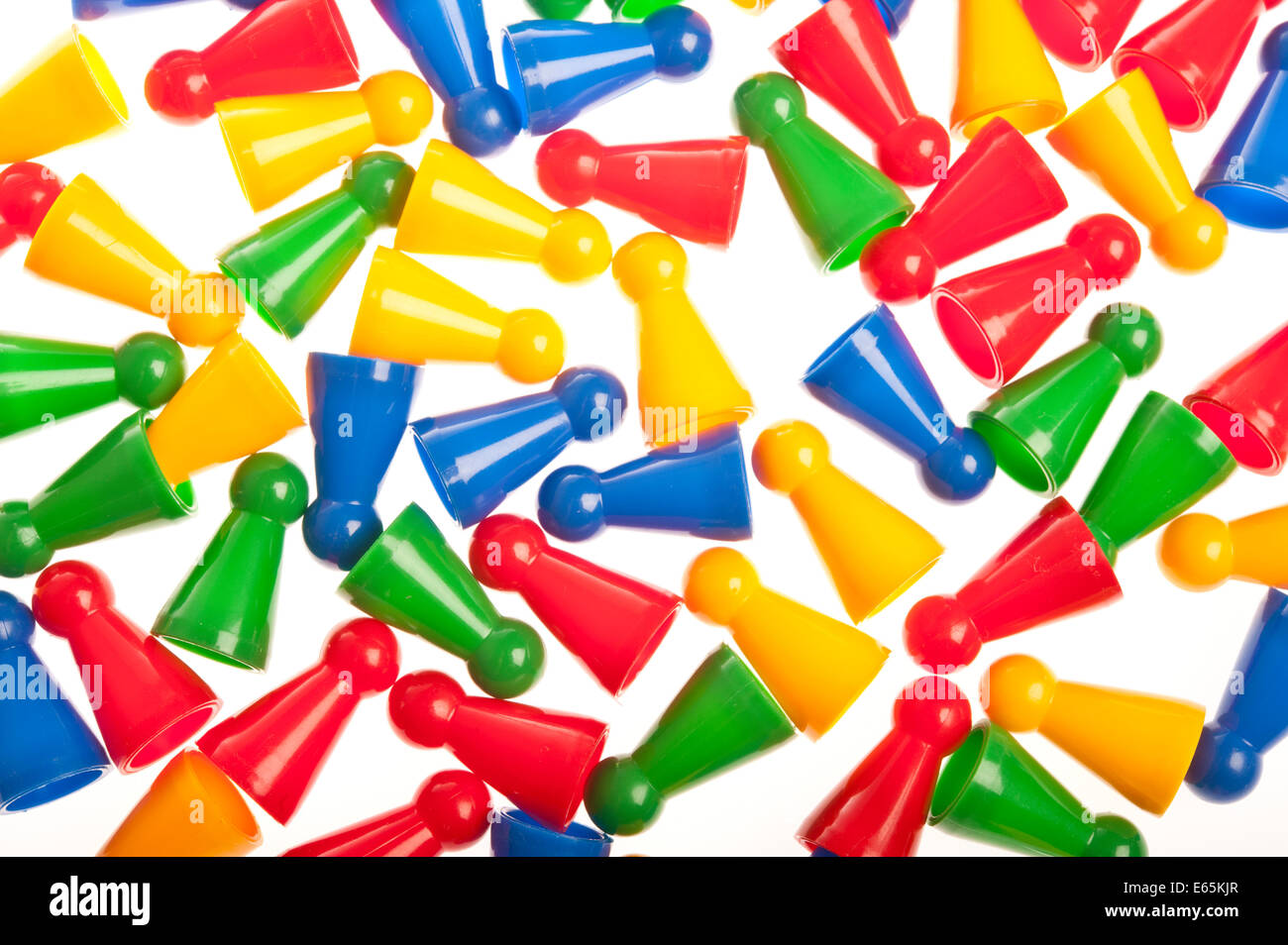 colorful plastic counters background Stock Photo