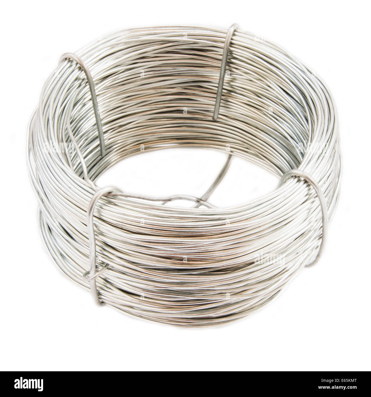 Coil of metal wire Stock Photo Alamy