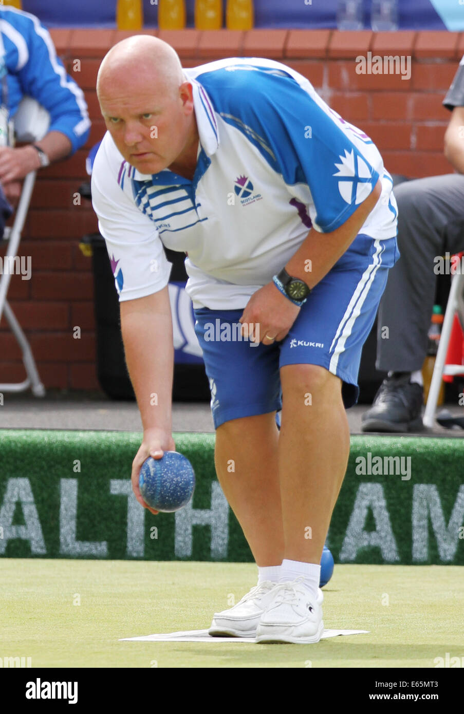 Alex MARSHALL of Scotland v England in the gold medal match in the mens