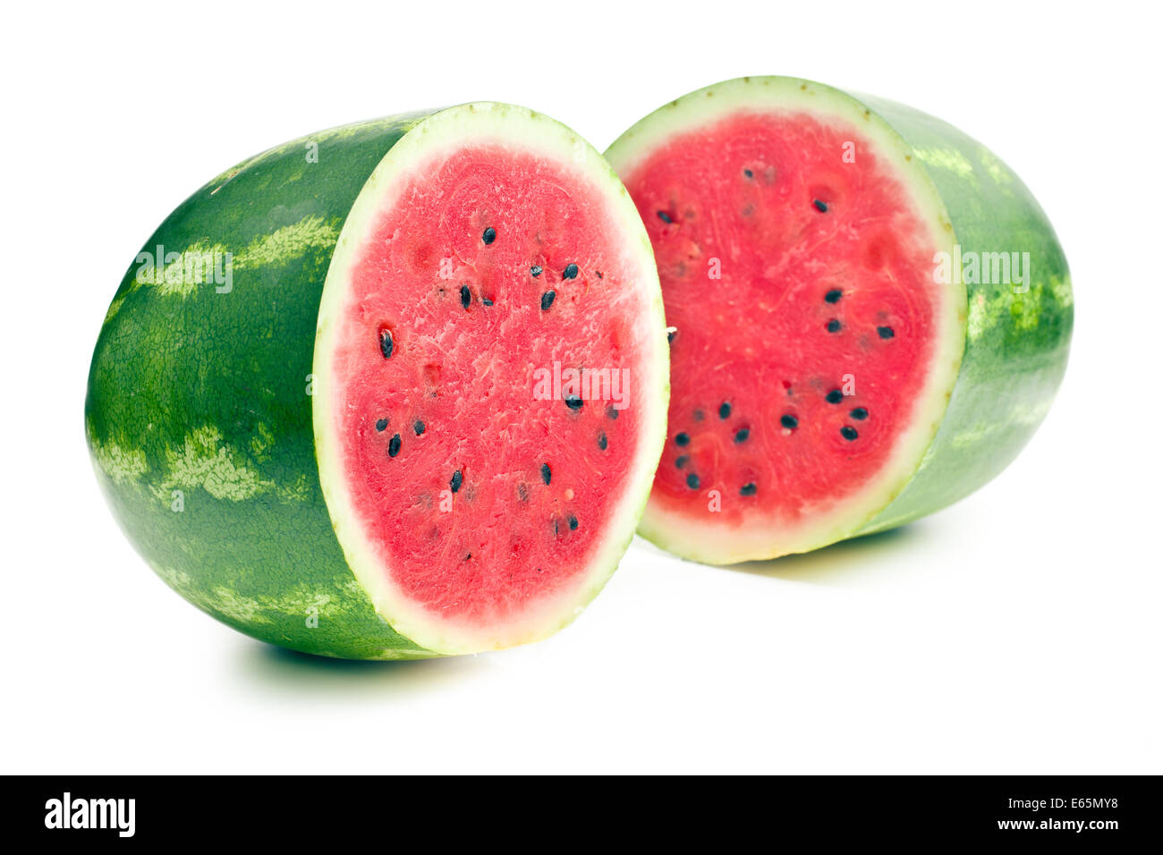 fresh watermelon on white background Stock Photo