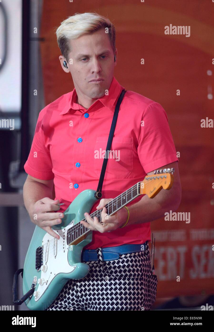 New York, NY, USA. 15th Aug, 2014. Christopher Allen on stage for NBC