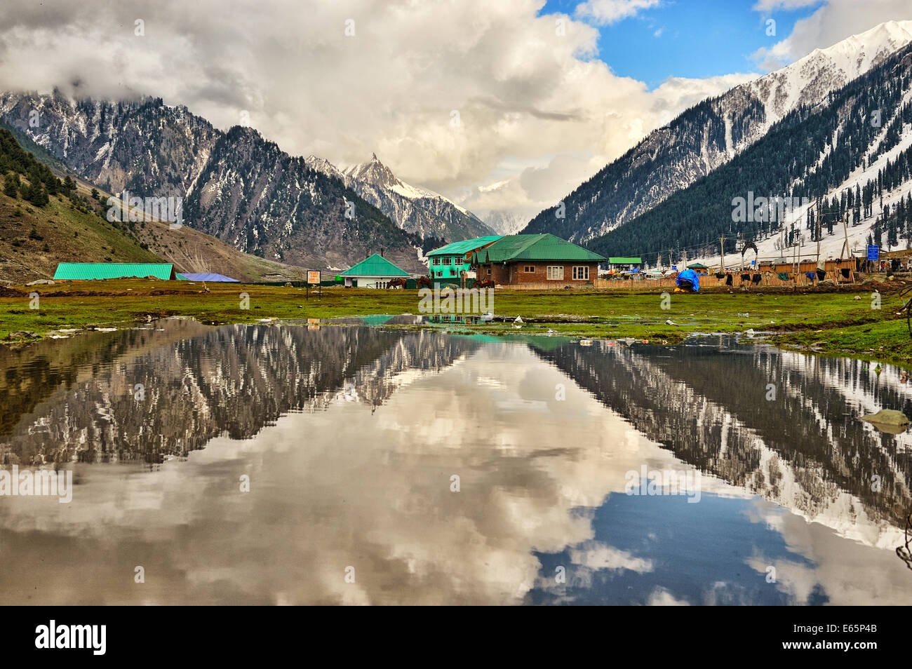 Welcome to Sonamarg, Kashmir Stock Photo