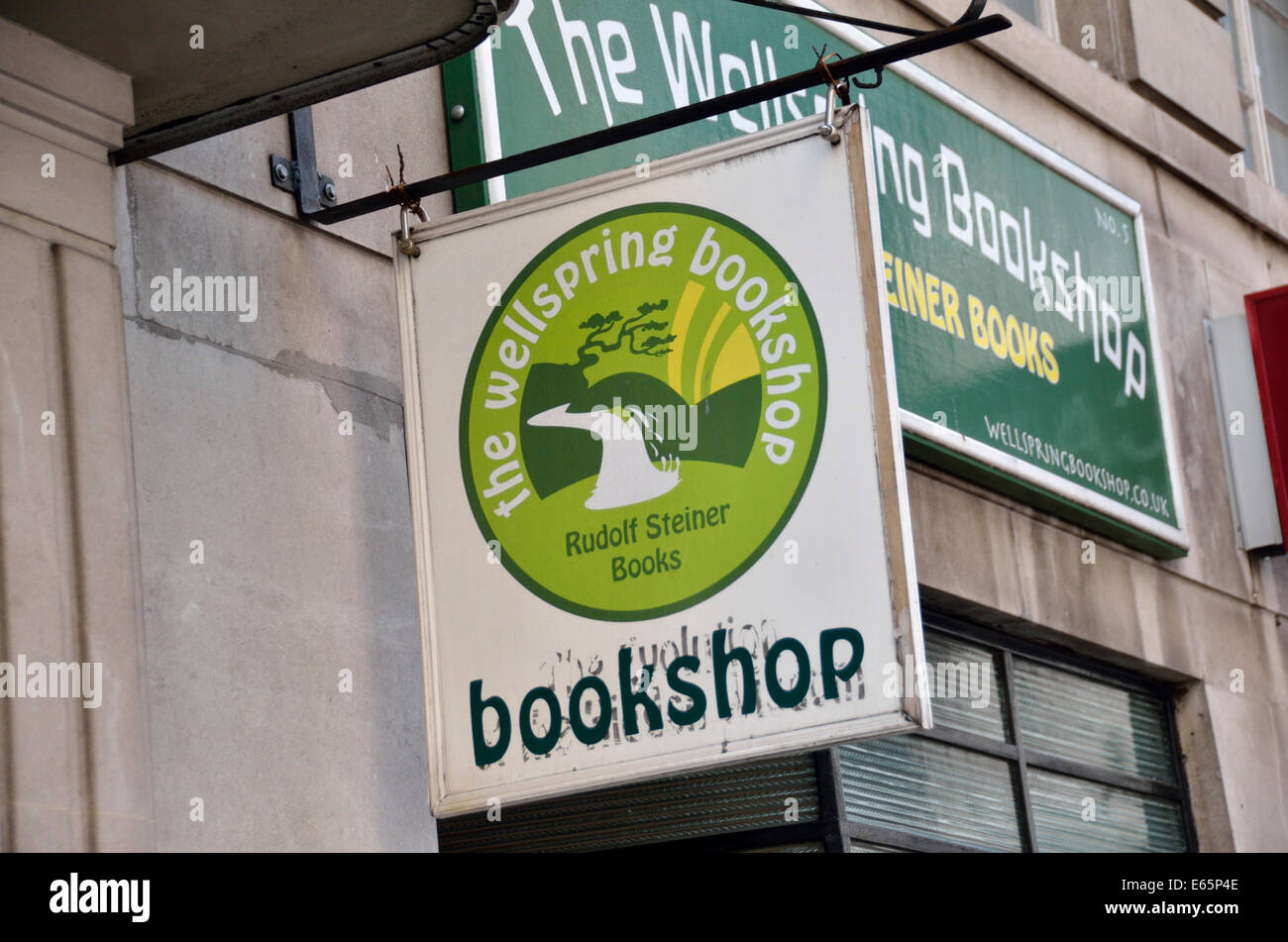 Wellspring Rudolf Steiner bookshop, Holborn, London, UK. Stock Photo