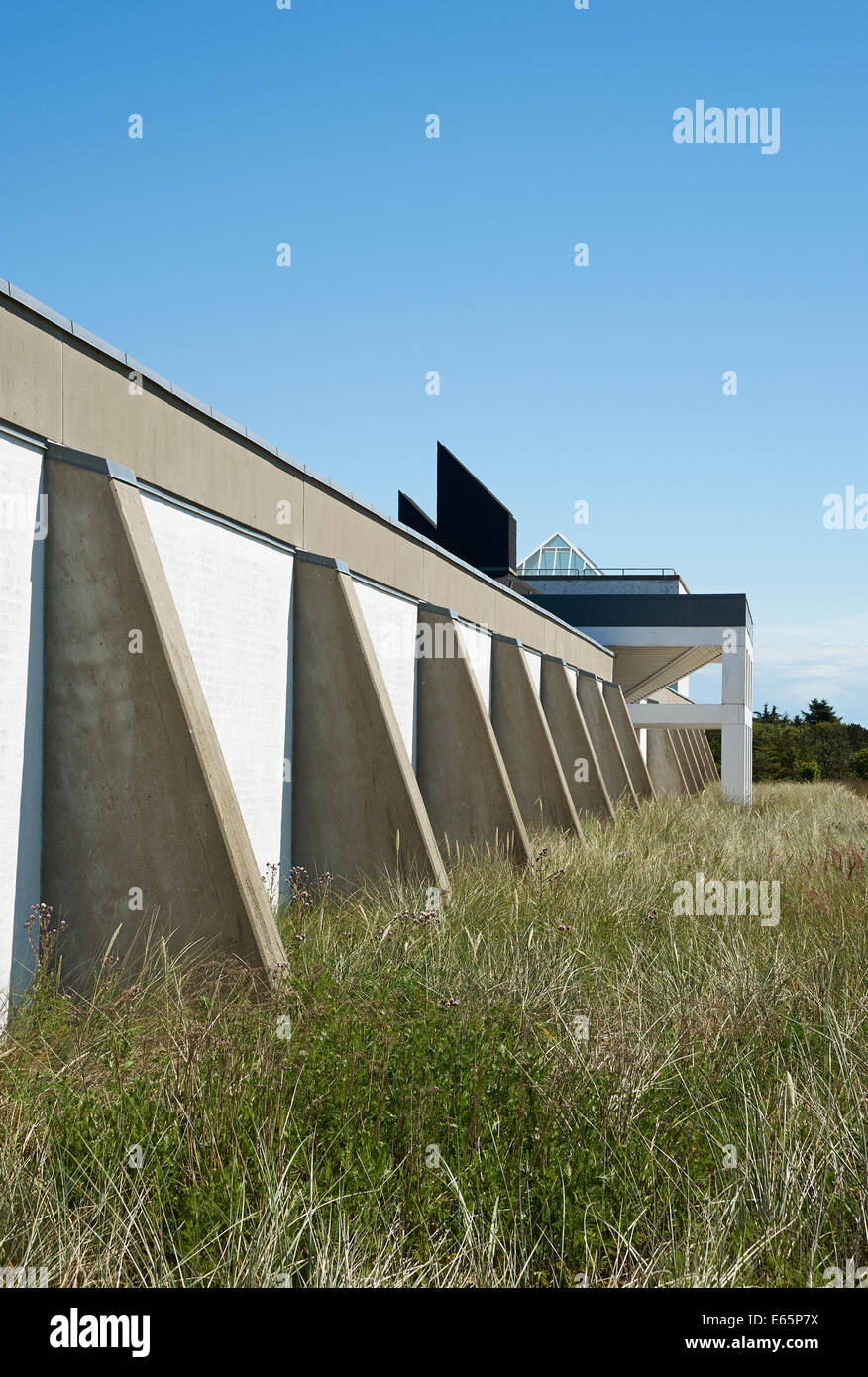 Skagen Odde Nature Centre, Denmark designed by danish architect Jørn Stock  Photo - Alamy