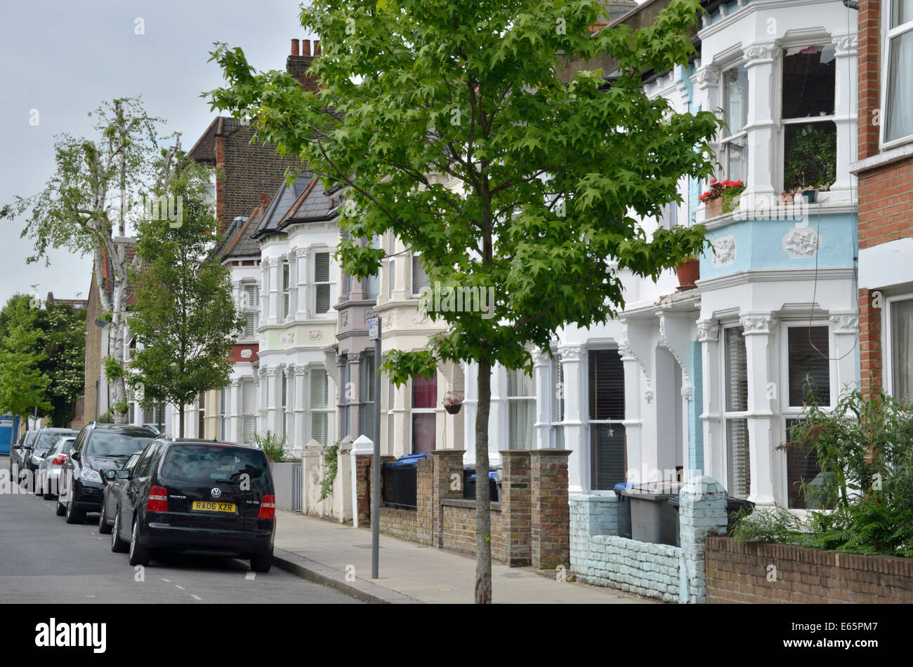 Tennyson Road NW6 in Queen’s Park, London, UK. Stock Photo