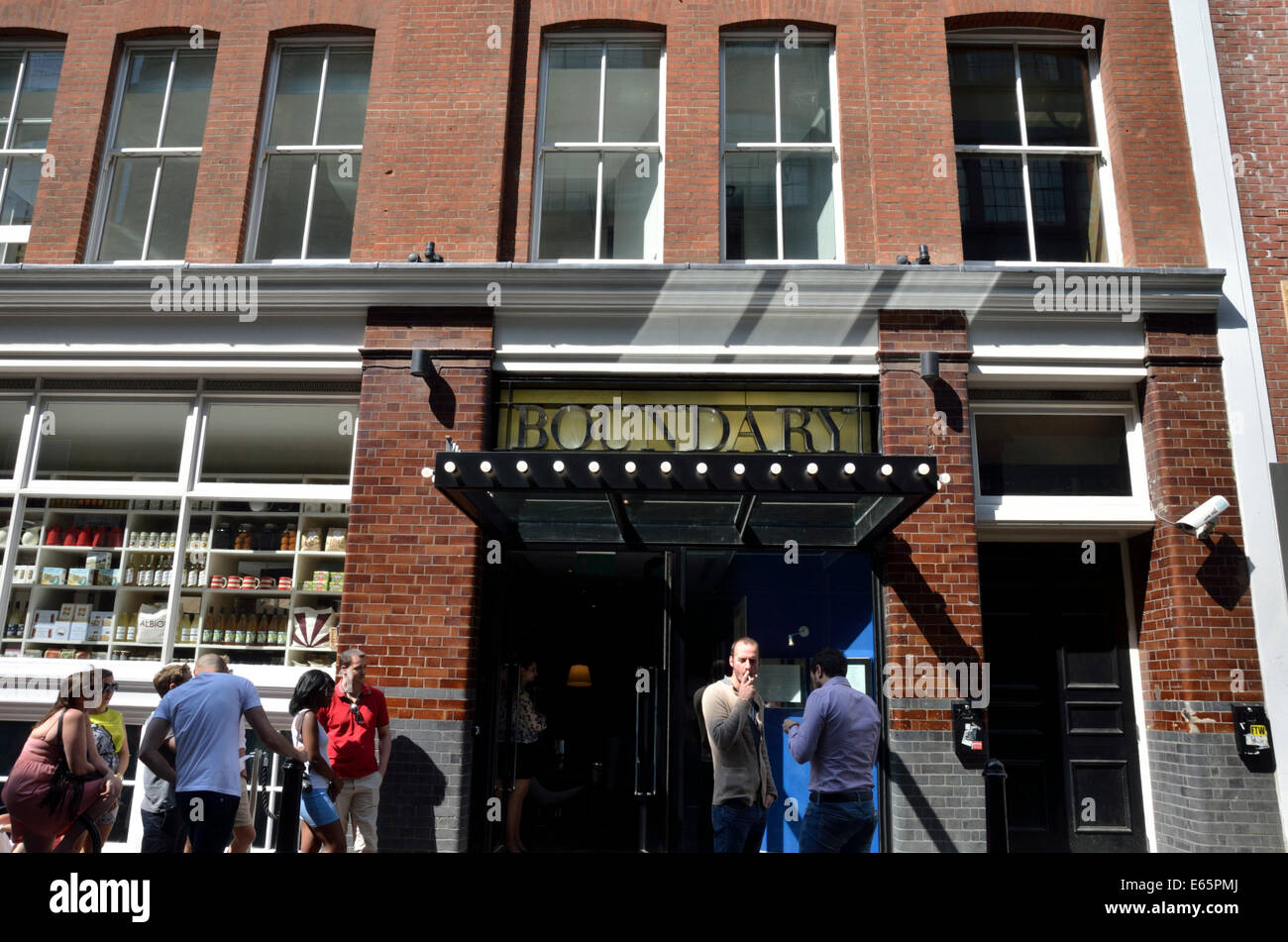 Boundary Rooms and Restaurant in Boundary St, Shoreditch, London, UK. Stock Photo