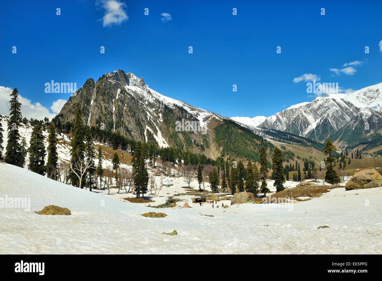 Sonamarg (Meadow of gold) Stock Photo