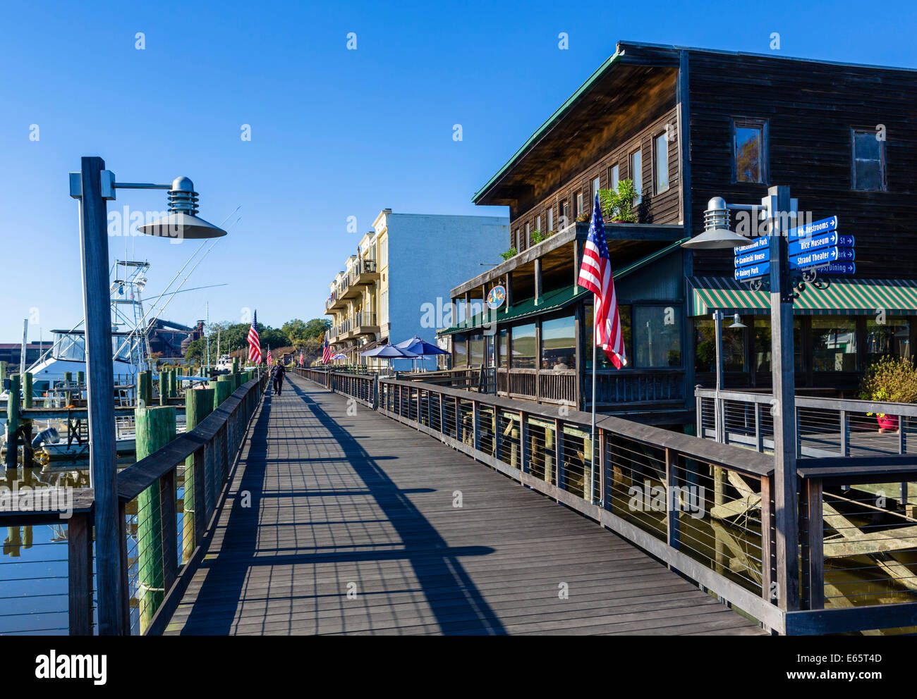 The waterfront in historic Georgetown, South Carolina, USA Stock Photo