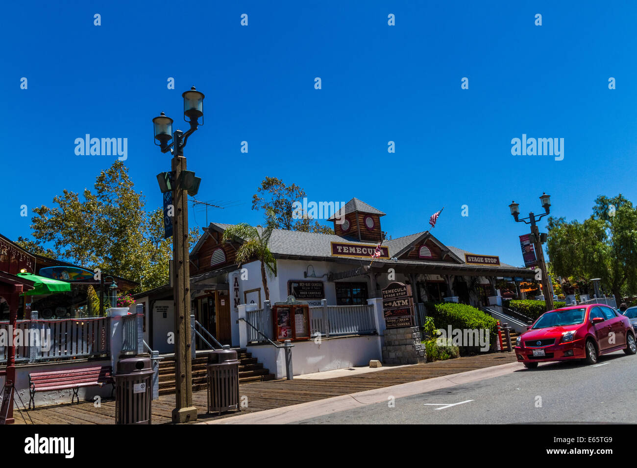 Shops in downtown Temecula California Stock Photo Alamy