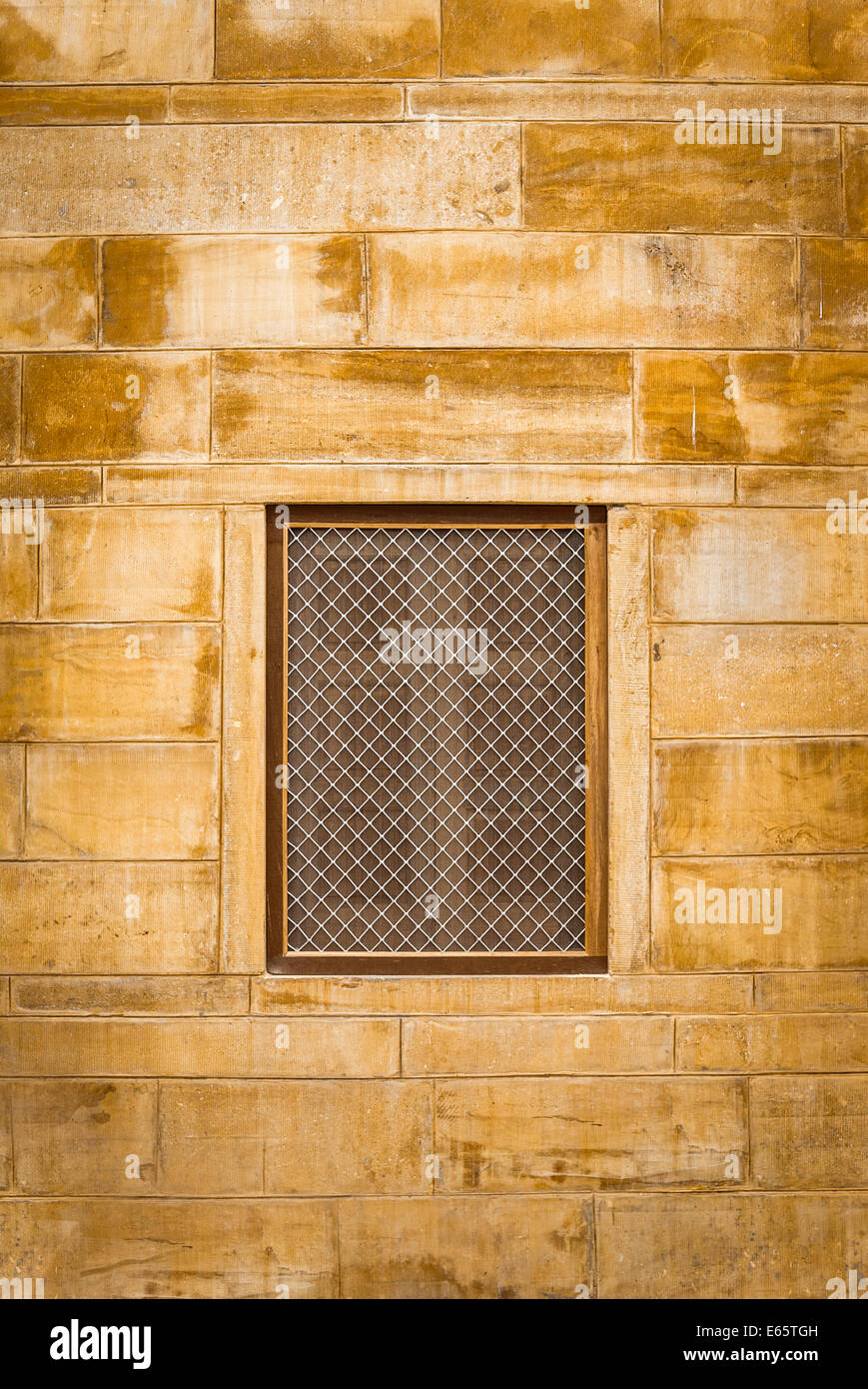 Stone Jali Window From Jaisalmer Rajasthan - 19thC Stone Jali Window From Jaisalmer Rajasthan - 19thC