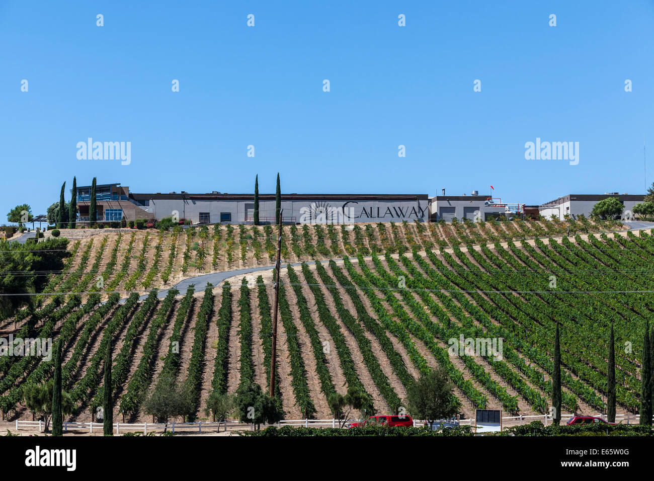 Callaway Winery near Temecula California Stock Photo Alamy