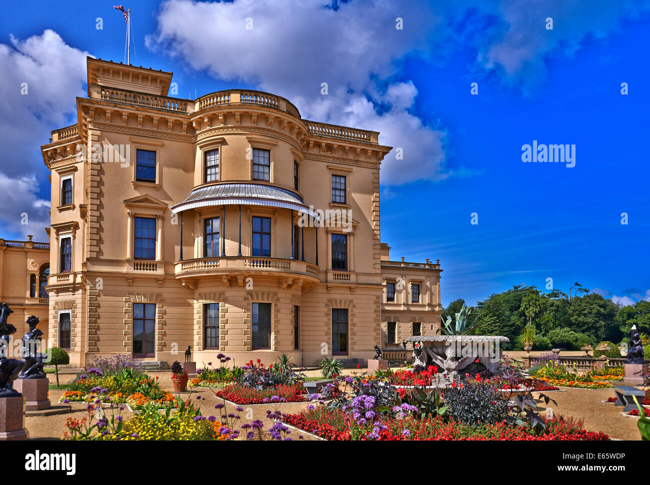 Osborne House is a former royal residence in East Cowes, Isle of Wight