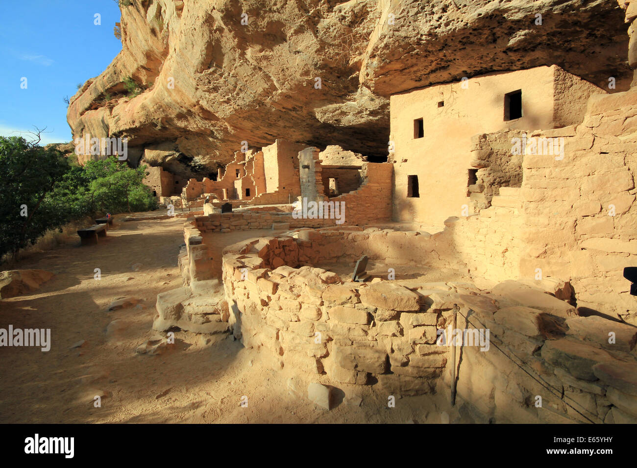 Spruce Tree House in Mesa Verde, Colorado, United States Stock Photo