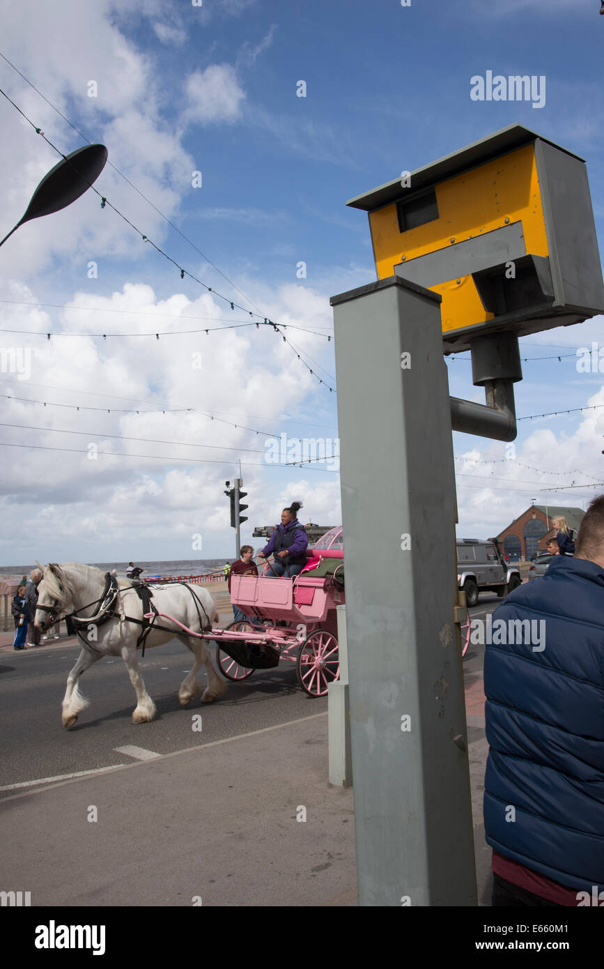 GATSO speen camera on the promenade in Blackpool Lancashire England UK Stock Photo