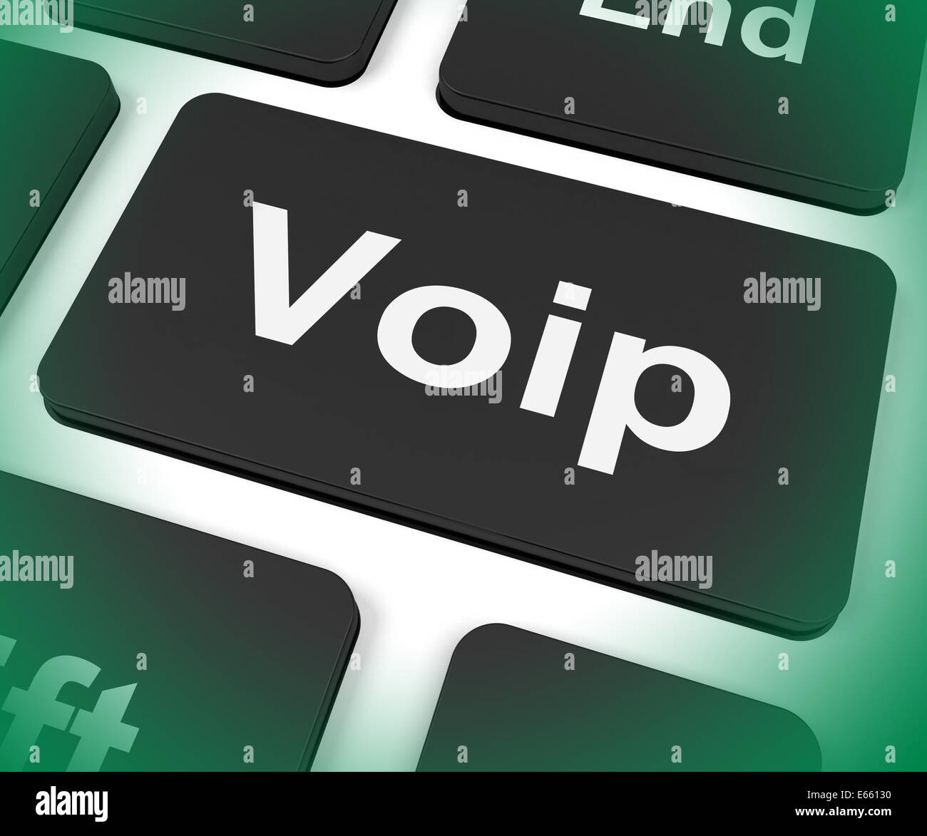 Voip Key Meaning Voice Over Protocol Or Broadband Telephony Stock Photo Alamy