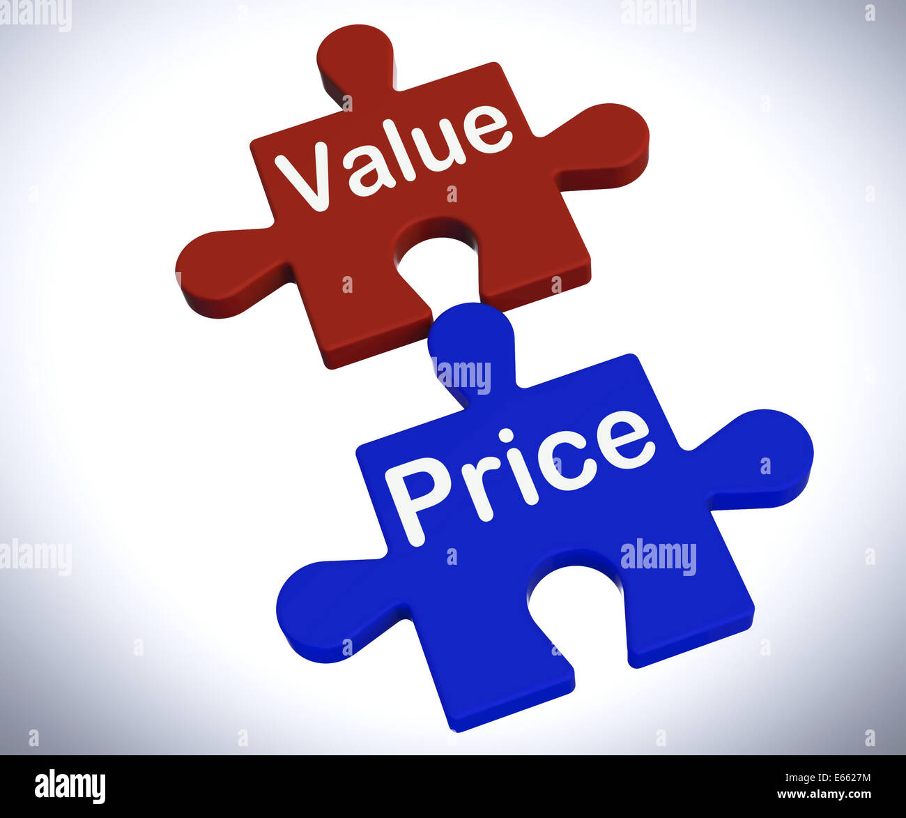 Value Price Puzzle Showing Worth And Cost Of Product Stock Photo - Alamy