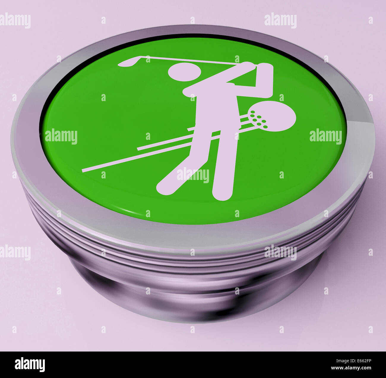 Golf Button Meaning Golfer Club Or Golfing Stock Photo Alamy