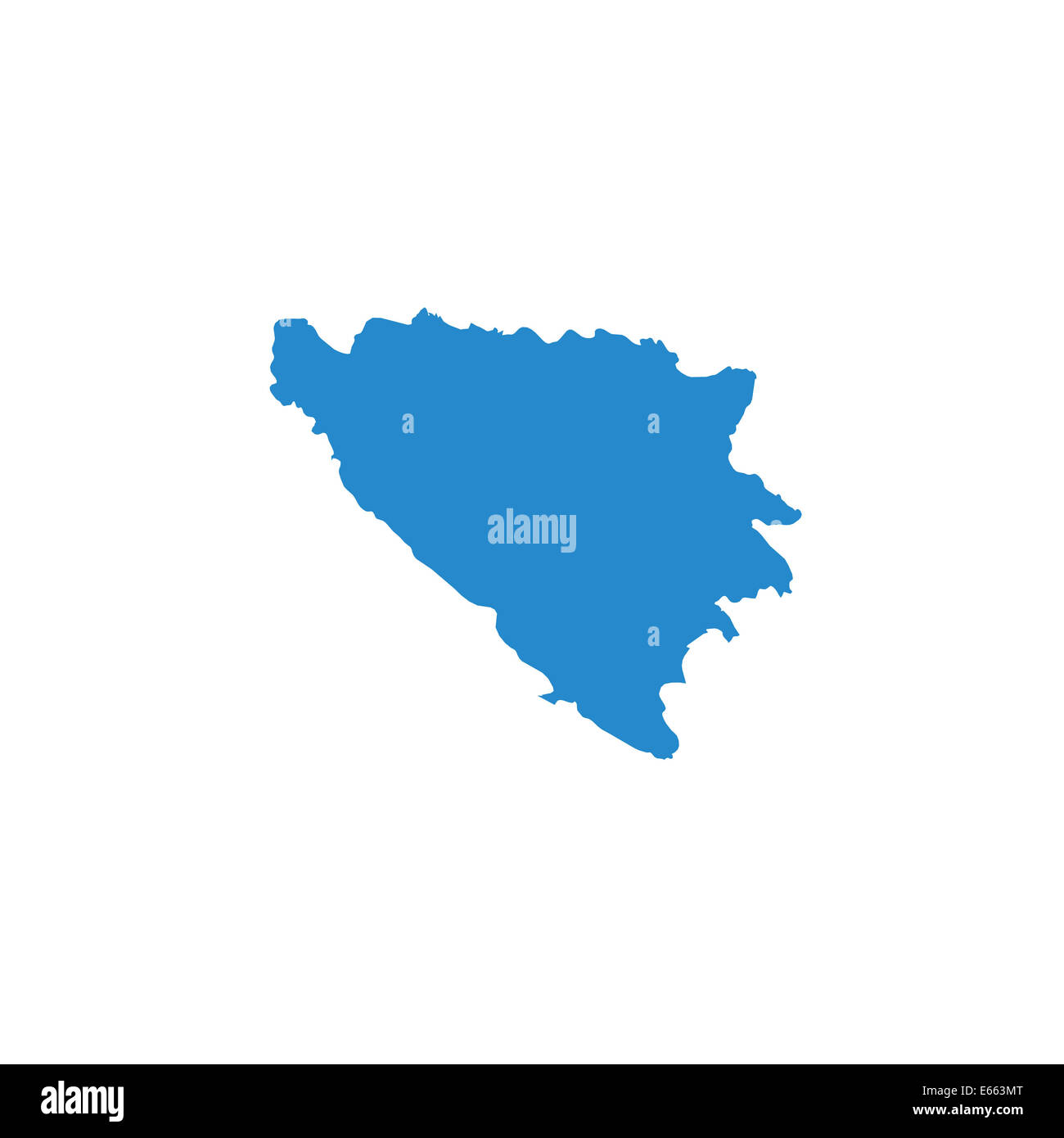 Bih Shape Shape of the Country of Bosnia Stock Photo - Alamy
