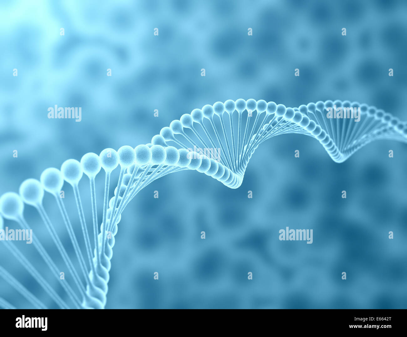 DNA double helix 3d model. High resolution image Stock Photo