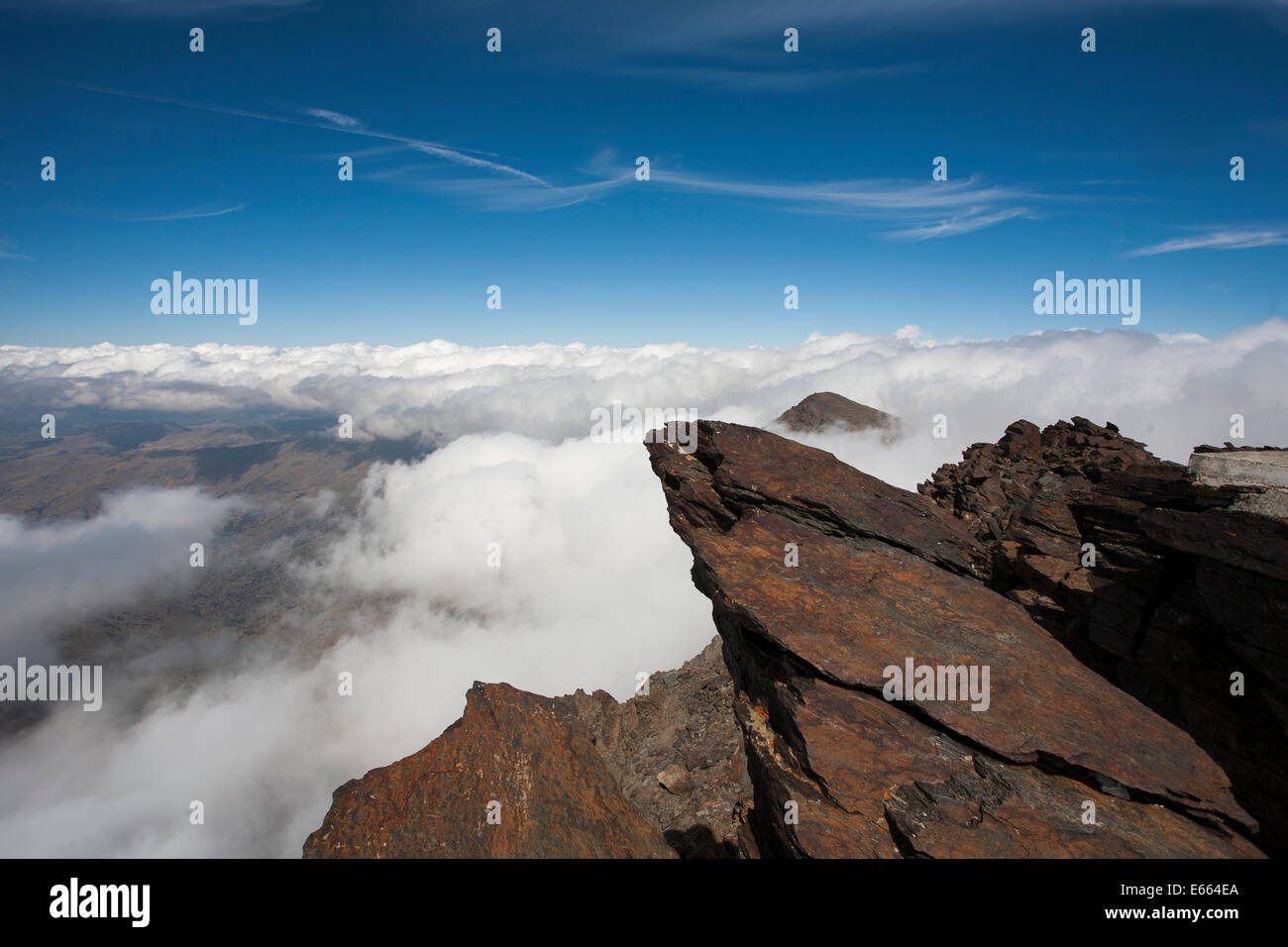 Mulhacen Mountain Mainland Spain's highest peak at 3482m in the Sierra