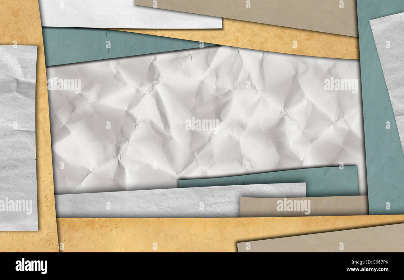 Paper frame background for design space Stock Photo