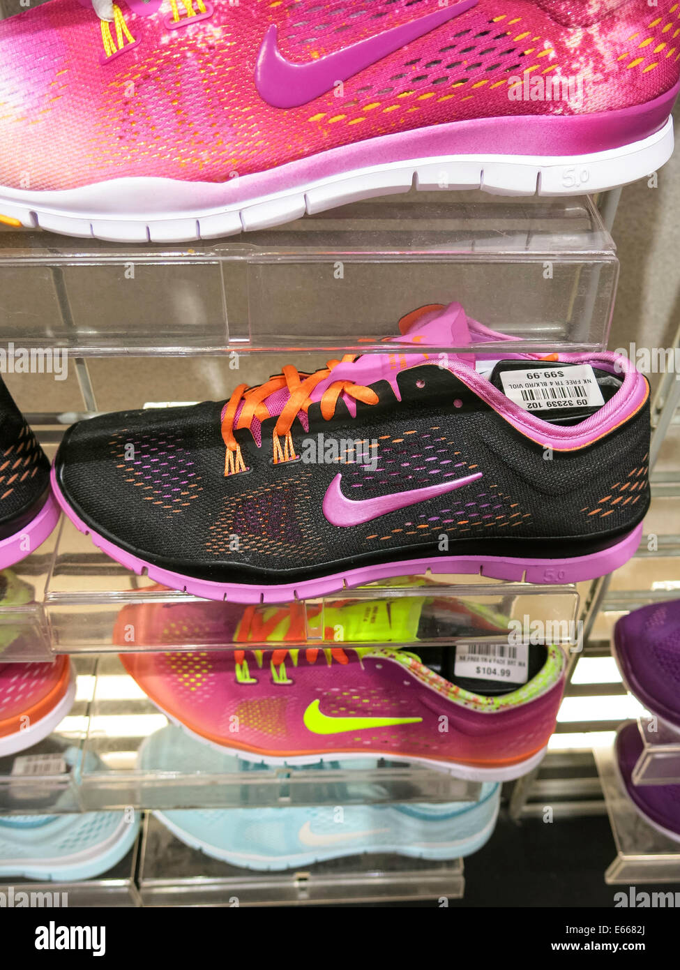 Nike Women's Athletic Shoes, Champs Sports in the Holiday Village Mall,  Great Falls, MT, USA Stock Photo - Alamy