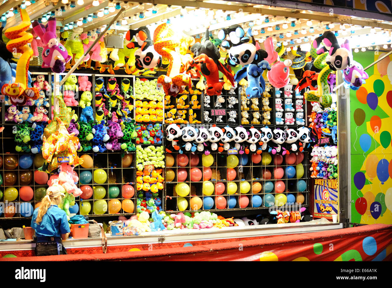 Toronto, Canada. 15th August 2014. Evening view of the Midway Games ...