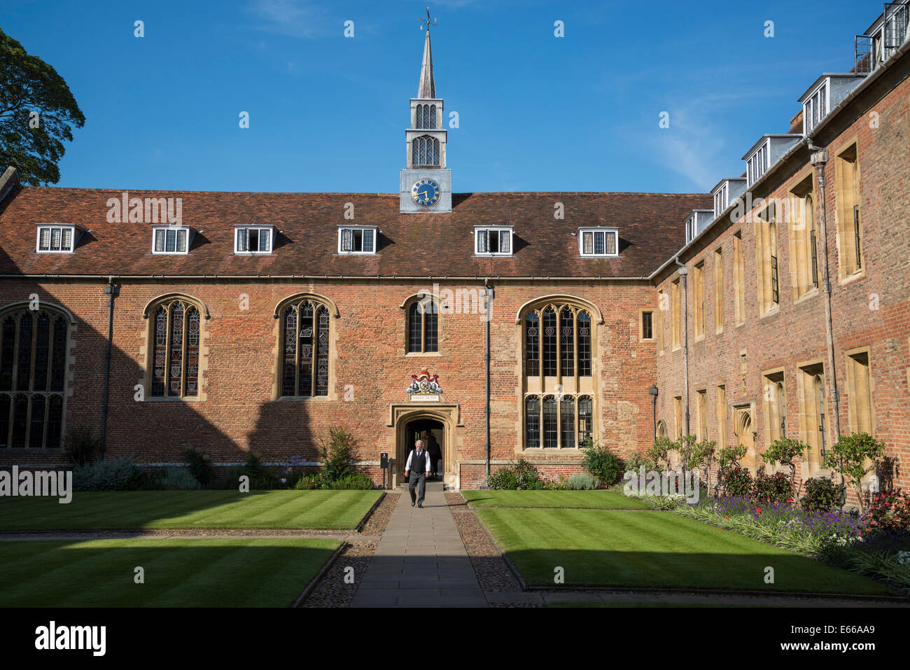 Magdalene College, Court, Cambridge, England, UK Stock Photo