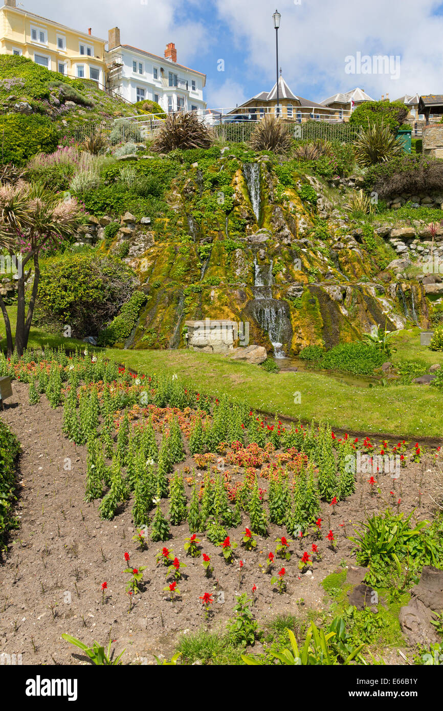 Ventnor botanic garden Isle of Wight south coast of the island tourist town England uk Stock