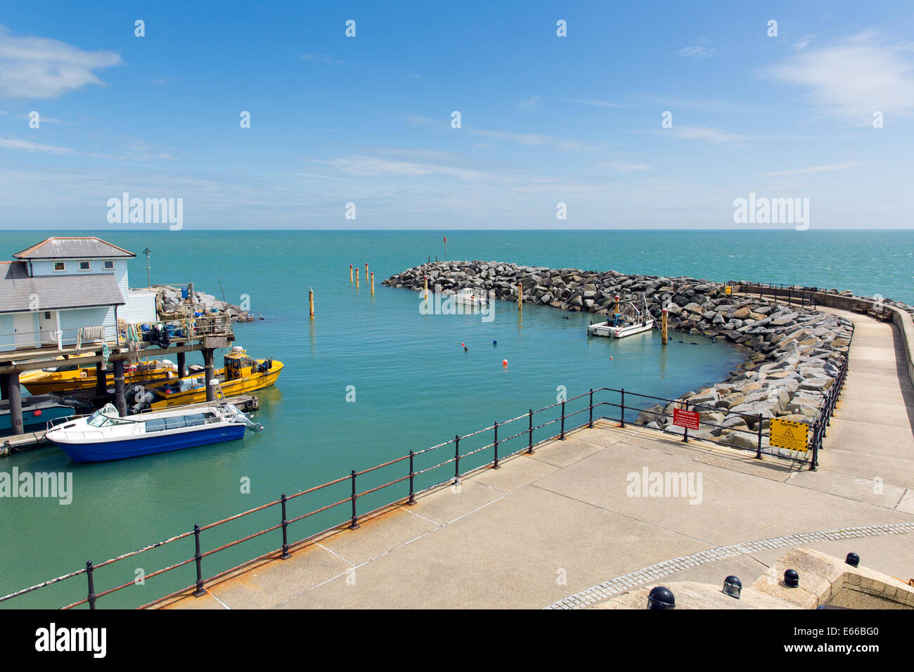 Ventnor harbour Isle of Wight south coast of the island tourist town