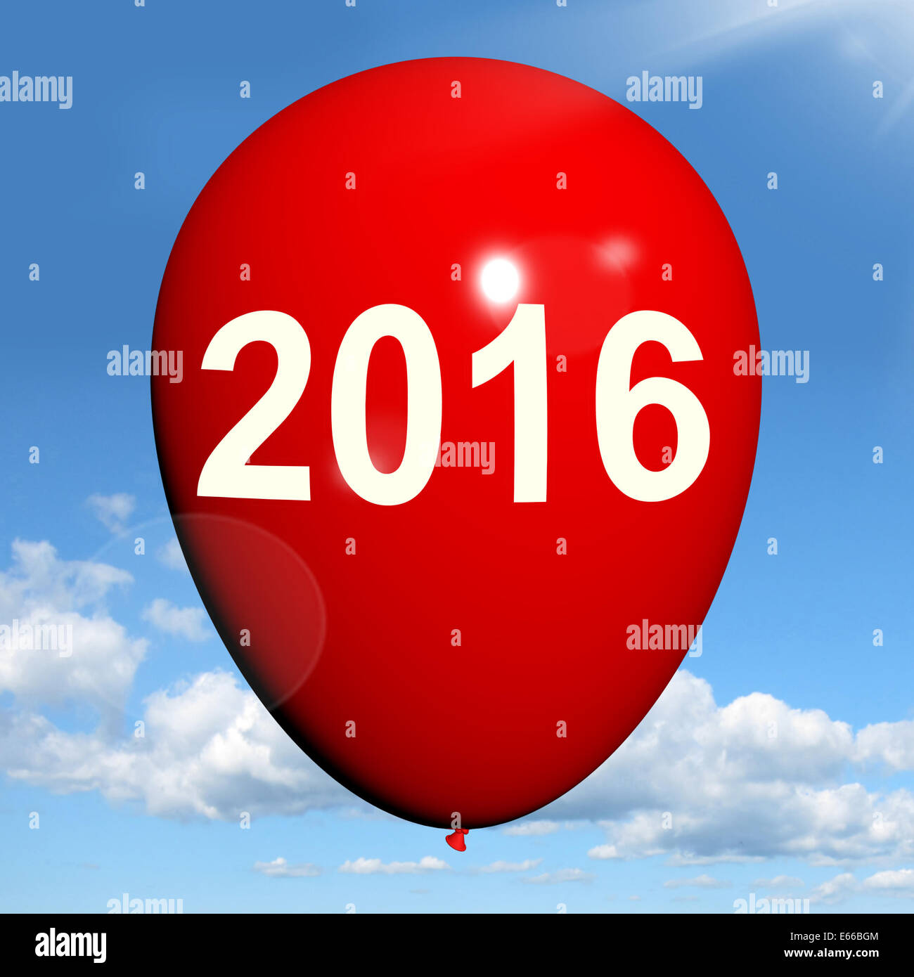 Two Thousand Sixteen on Balloon Showing Year 2016 Stock Photo Alamy