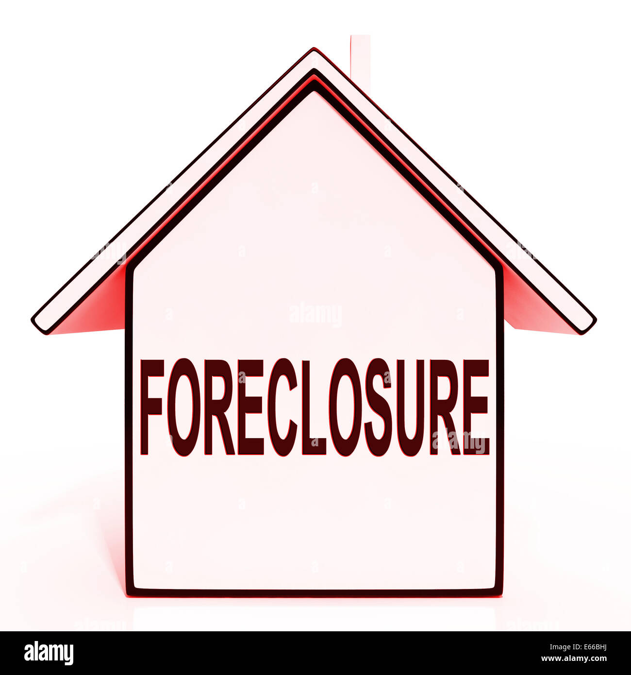 Foreclosure House Meaning Repossession To Recover Debt Stock Photo Alamy
