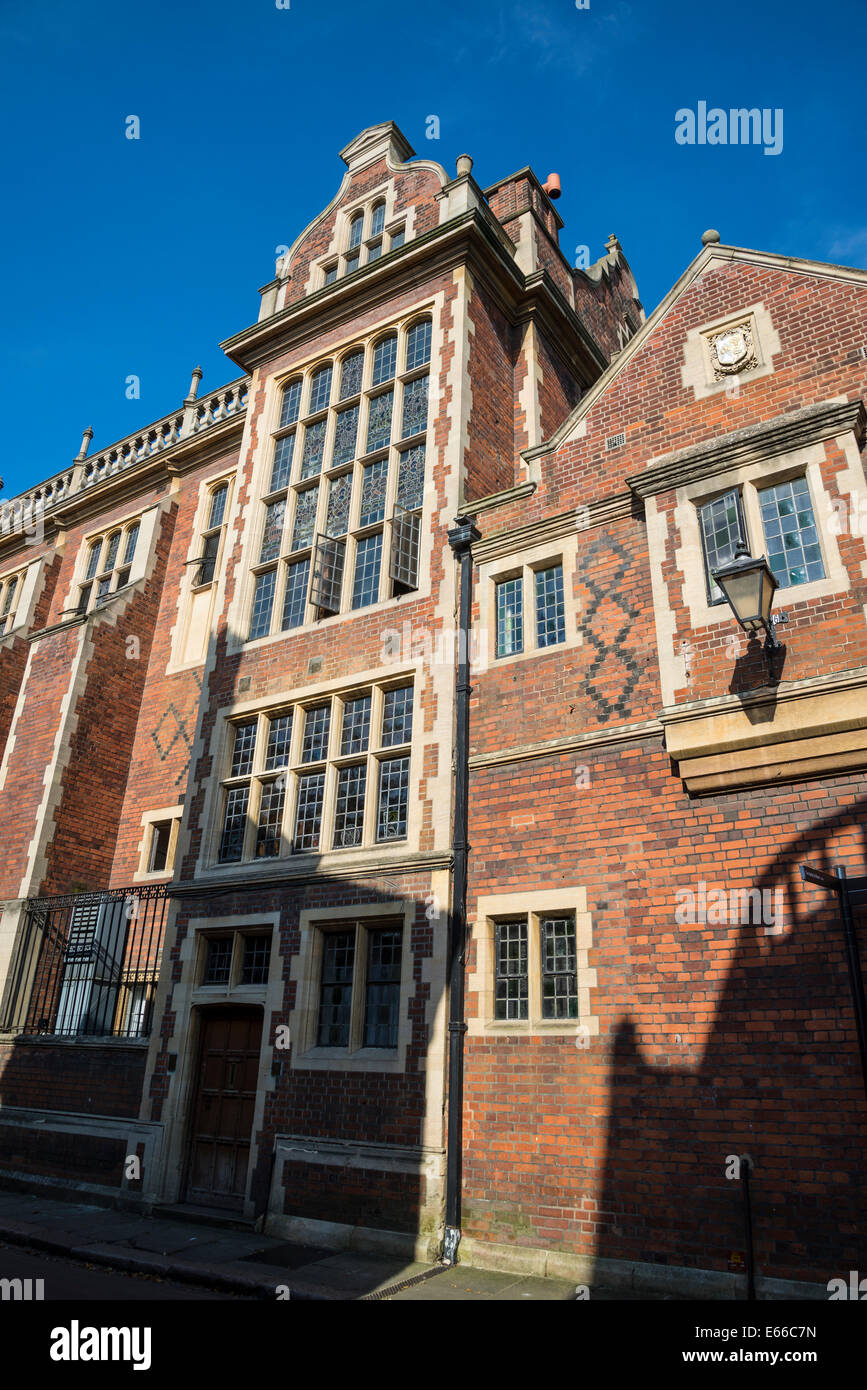 Red brick house, Trinity Lane Cambridge, England, UK Stock Photo