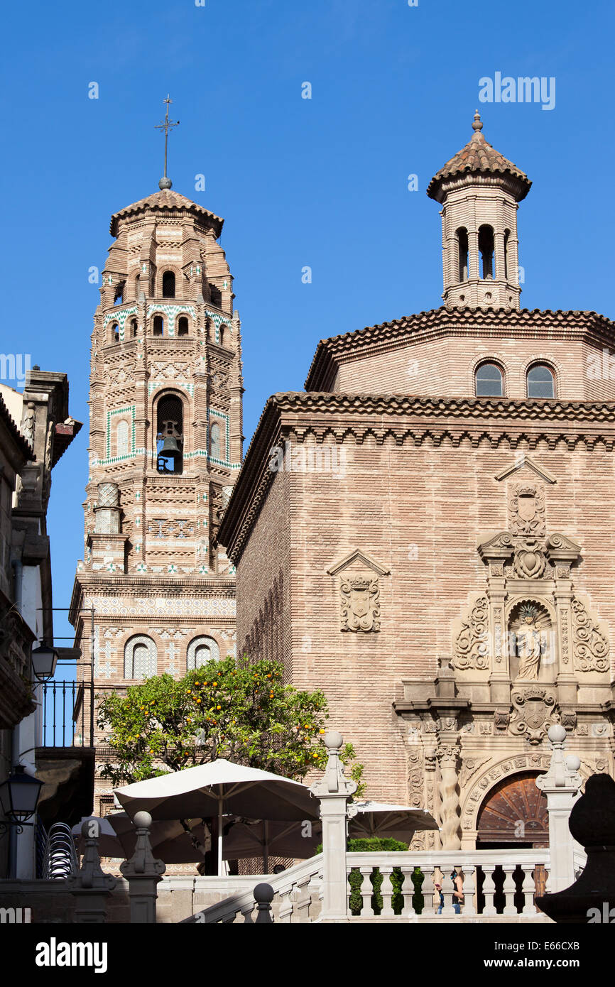 Replicas of Torre de Utebo and Iglesia de las Carmelitas in Poble Stock
