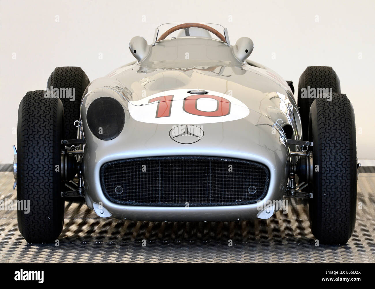 1954 Mercedes-Benz  W196 F1 racing car on display at the 2013 Carfest South. Stock Photo