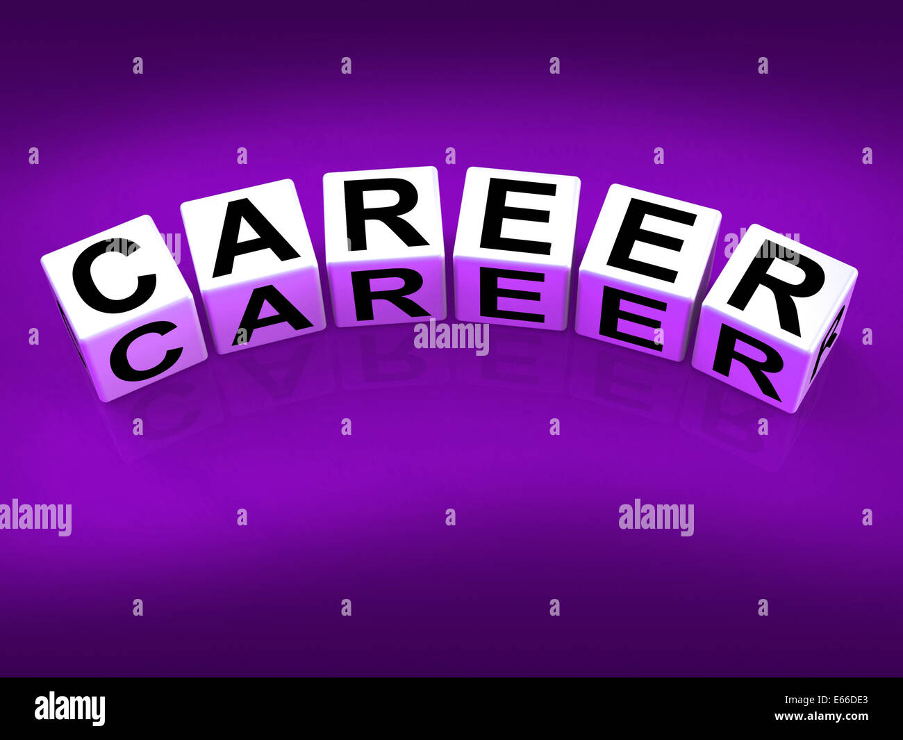 Career Blocks Referring to Professional and Work Life Stock Photo Alamy