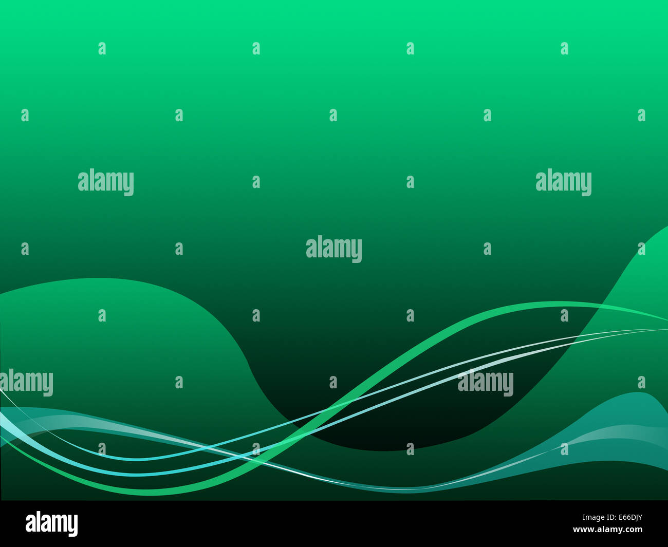 Green Curvy Background Meaning Digital Art Wallpaper Stock Photo