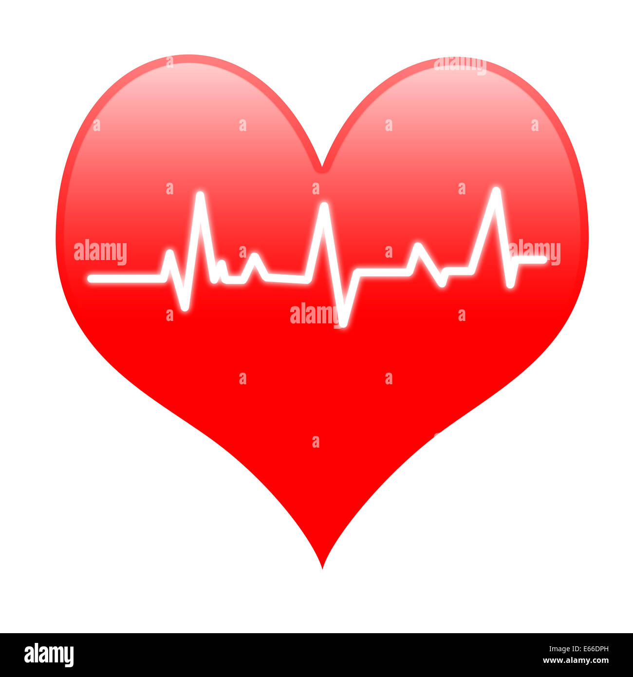 Electro On Heart Meaning Passionate Heartbeat Or Loving Beat Stock