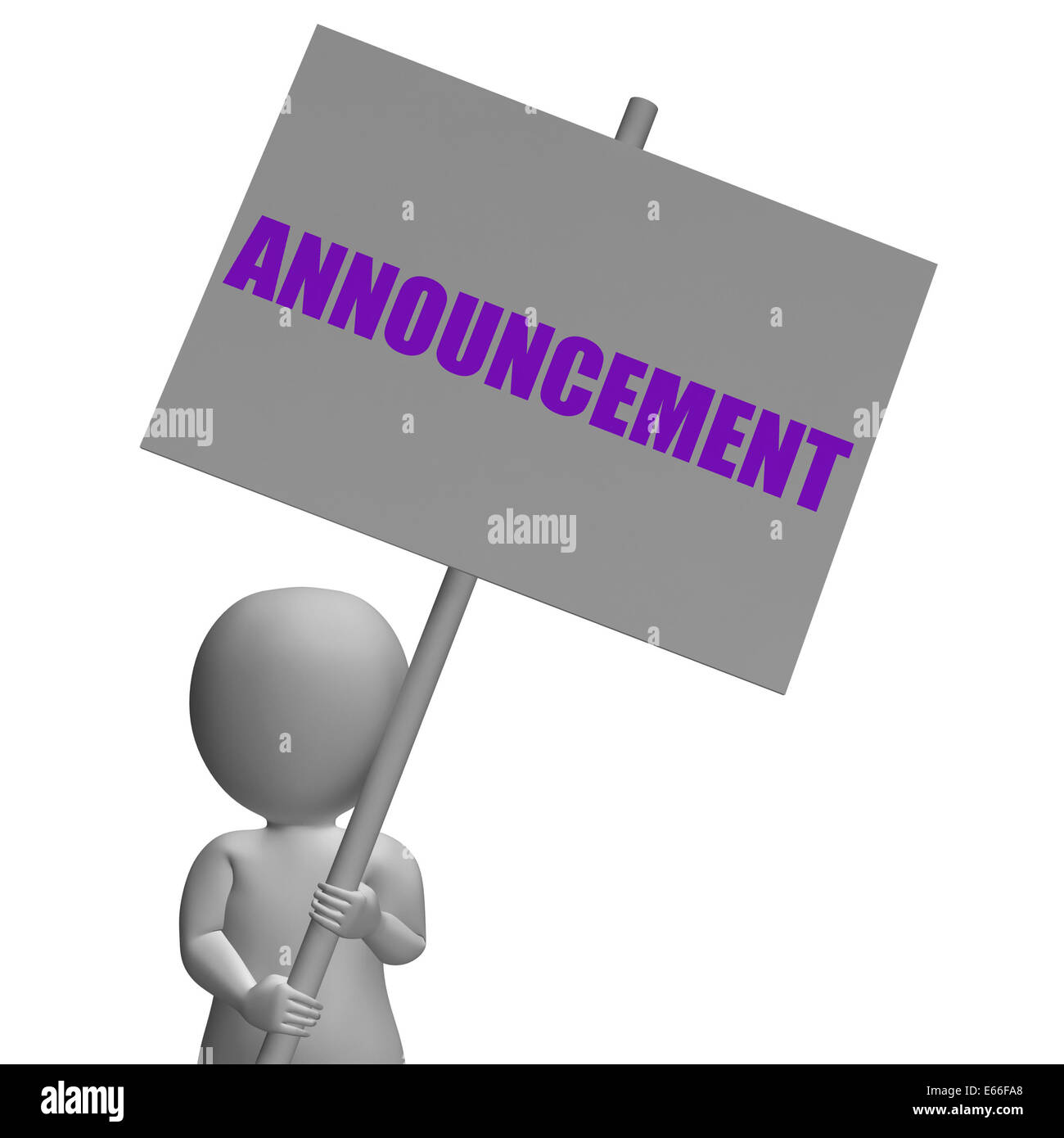 Announcement Protest Banner Meaning Conference Audience And