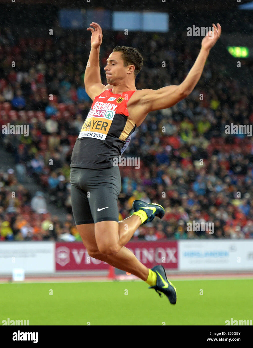 Zurich, Switzerland. 15th Aug, 2014. Sebastian Bayer of Germany