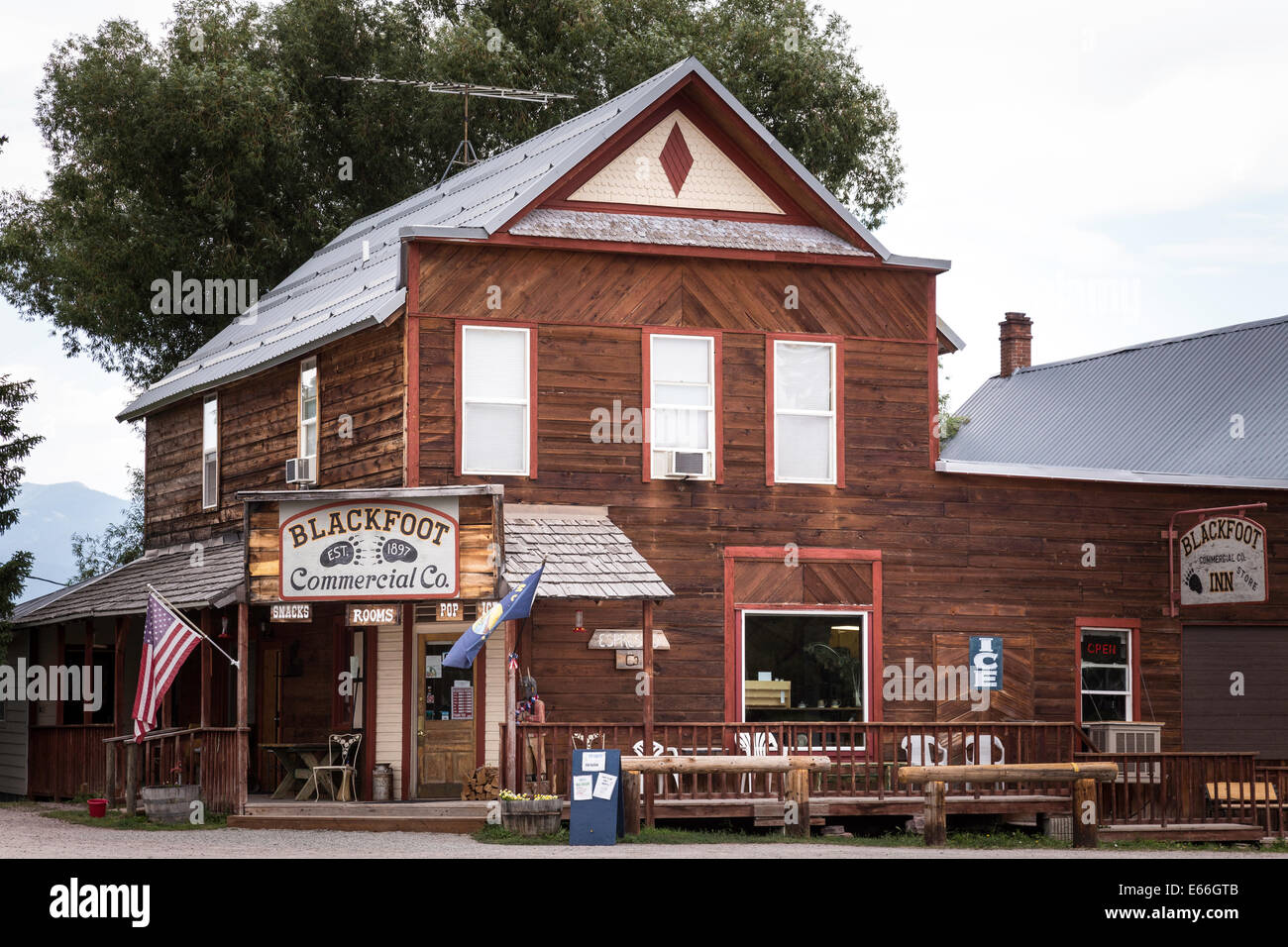 Small Town, Montana, USA Stock Photo - Alamy